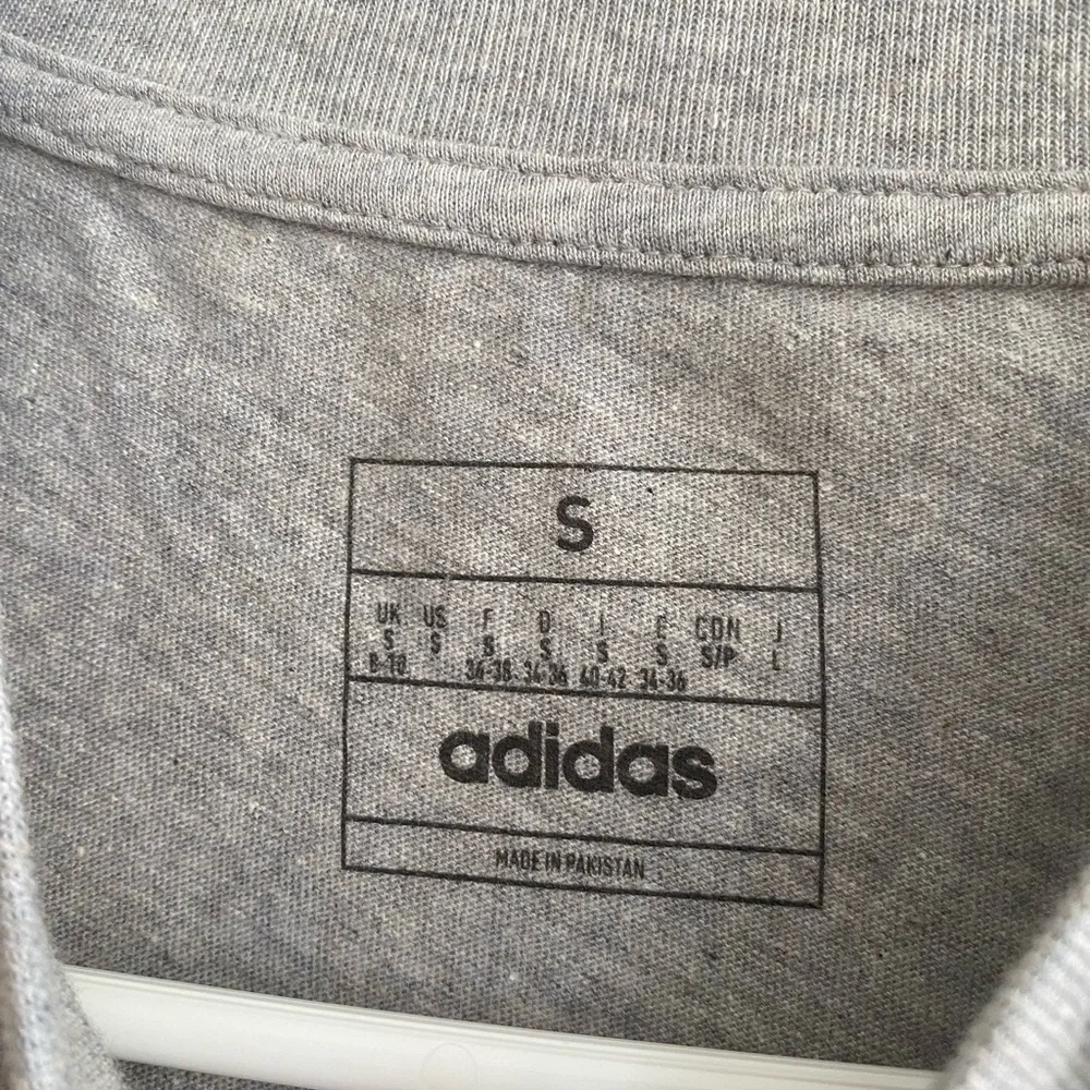 Adidas Light Gray Men's Tee - Picture 5 of 5